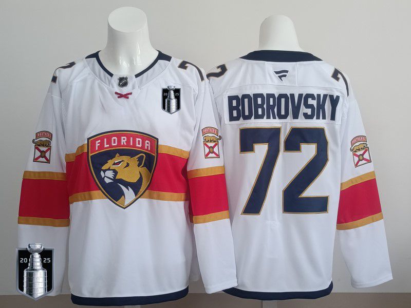 Men 2025 Florida Panthers #72 Bobrovsky White Fanatics Home Premium NHL Jersey style 3->florida panthers->NHL Jersey